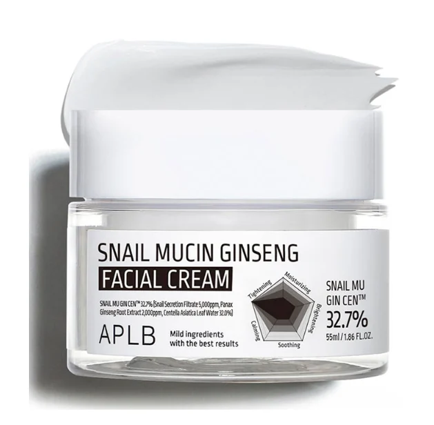 APLB Snail Mucin Ginseng Facial Cream 55ml