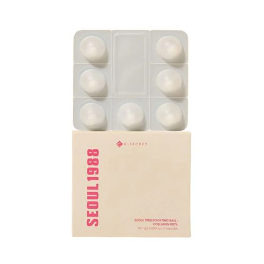 KSecret Seoul 1988 Boosting Ball: Collagen 100% – 35mg x 7 Capsules